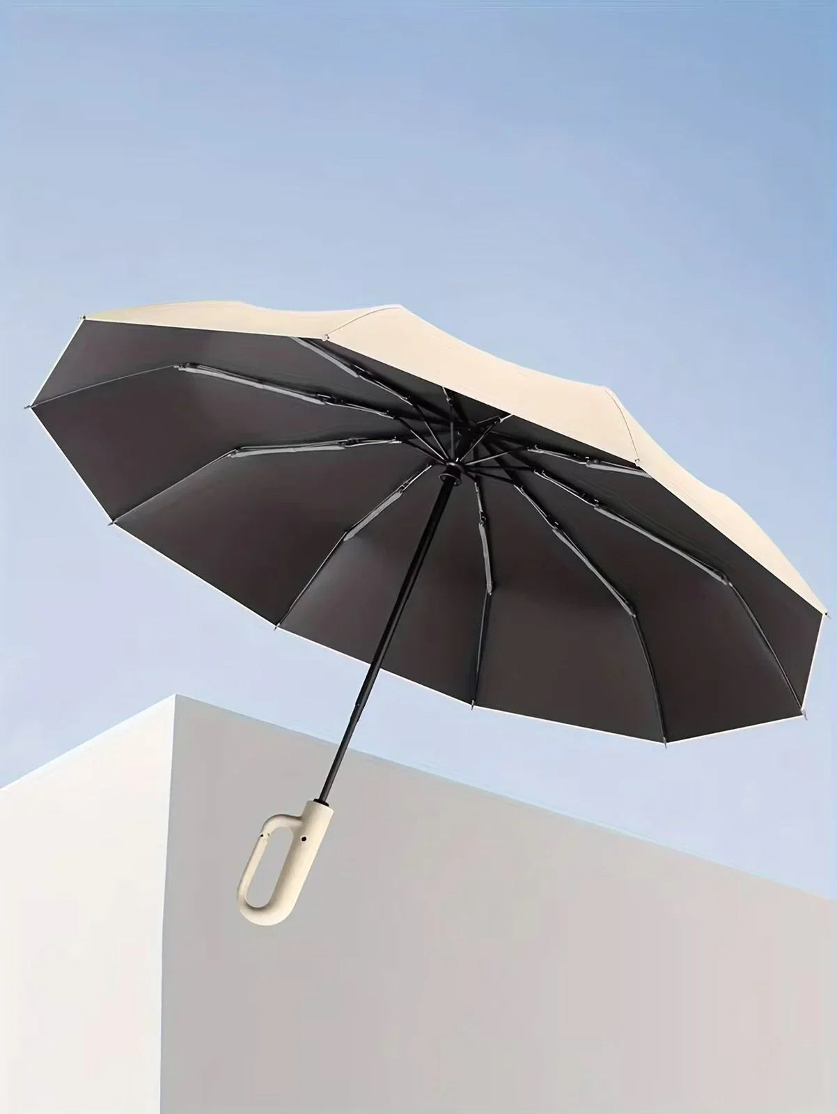 Le Parapluie Révolutionnaire à Boucle – Anti-Vent, Chic & Inversé